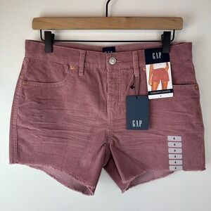 GAP Pink Frayed Hem Corduroy Shorts Nostalgia Rose NWT Casual Boho Festival 4